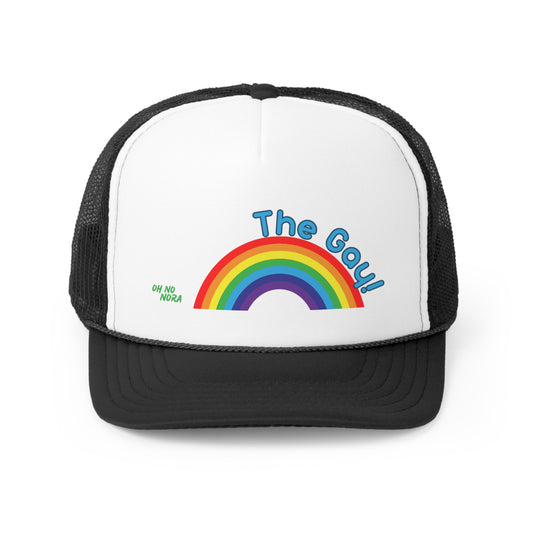 Retro-styled The GAY! trucker cap